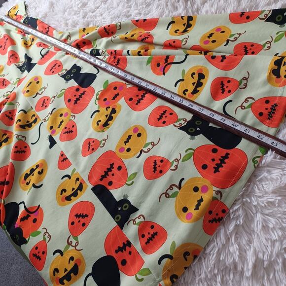 Dress Tells Retro Women's Halloween Swin Dress Short Sleeves, Rockabilly Cats - Picture 8 of 10